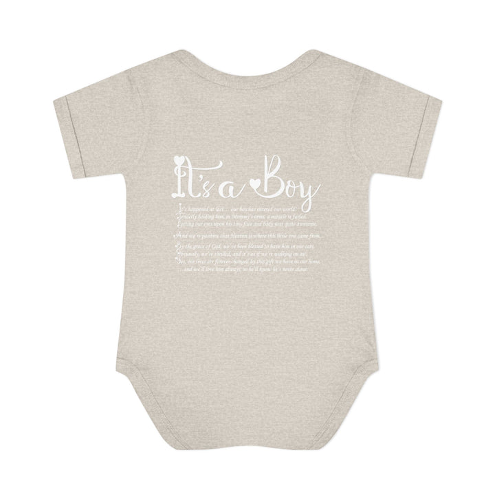 Baby Steps "It's a Boy" Acrostic Poem Bodysuit - Ducky Design