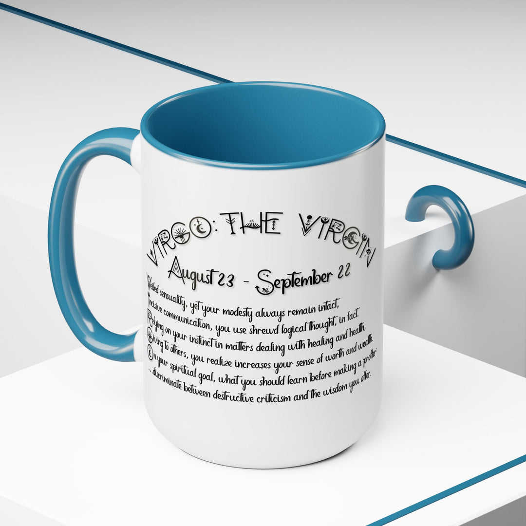 Virgo Acrostic Poem Two-Tone Coffee Mugs - 15oz