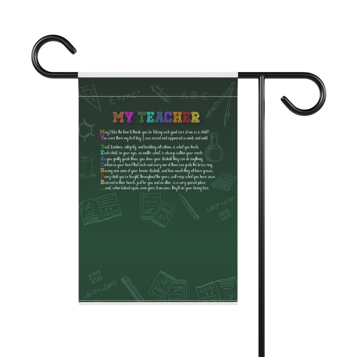 CHANGE GRAPHIC My Teacher  Acrostic Poem outdoor/Garden Banner