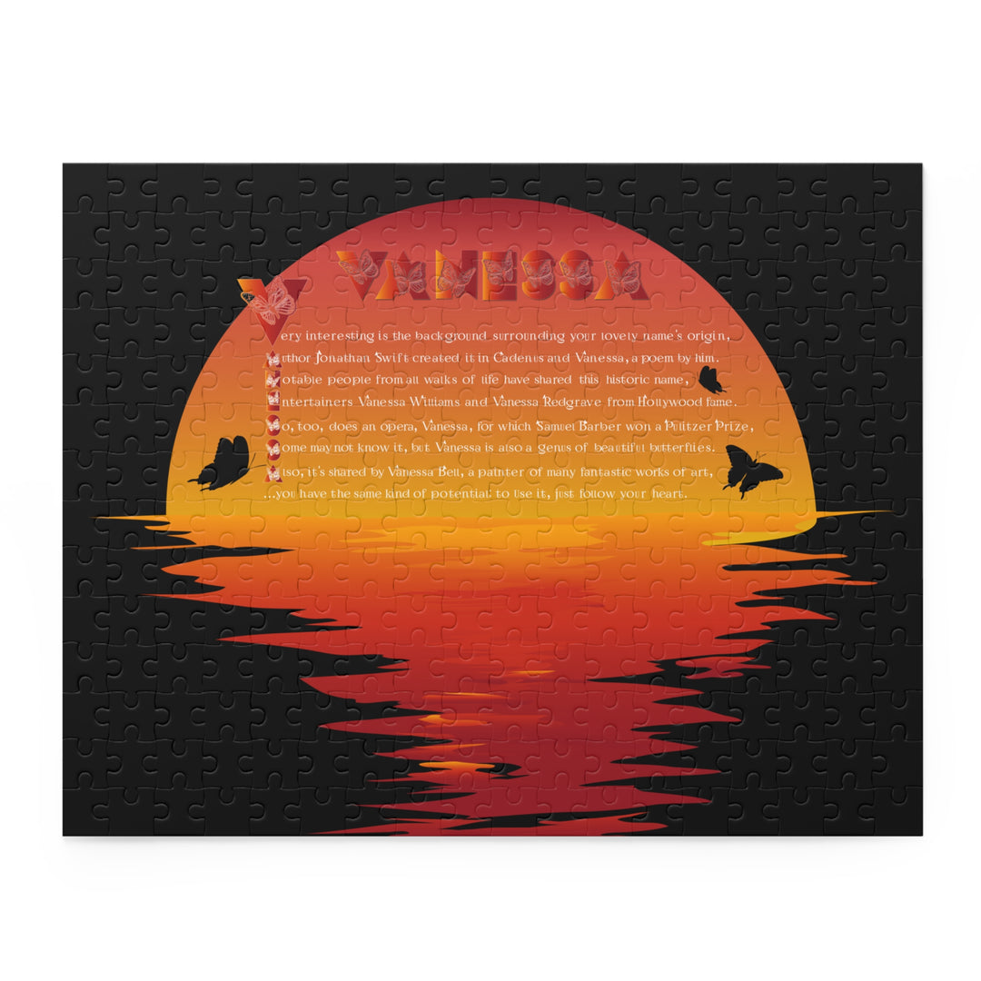 Namesakes Acrostic Poem Name Puzzle - Sunset-Butterflies