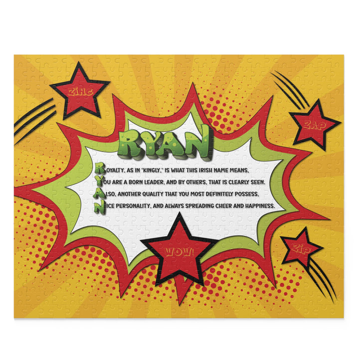 Namesakes Personalized Acrostic Name Poem Jigsaw Puzzle - Comic Style-Stars
