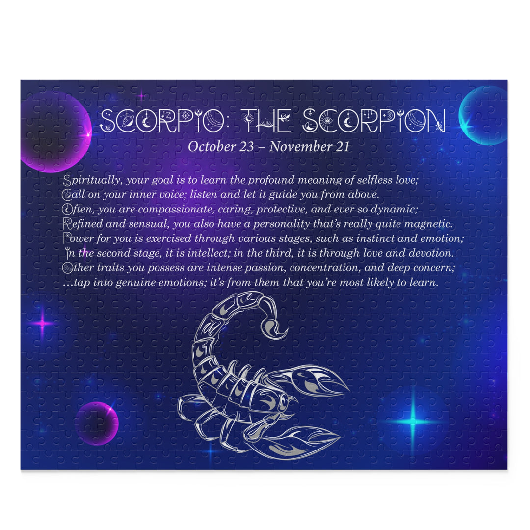 Scorpio Acrostic Poem Puzzle