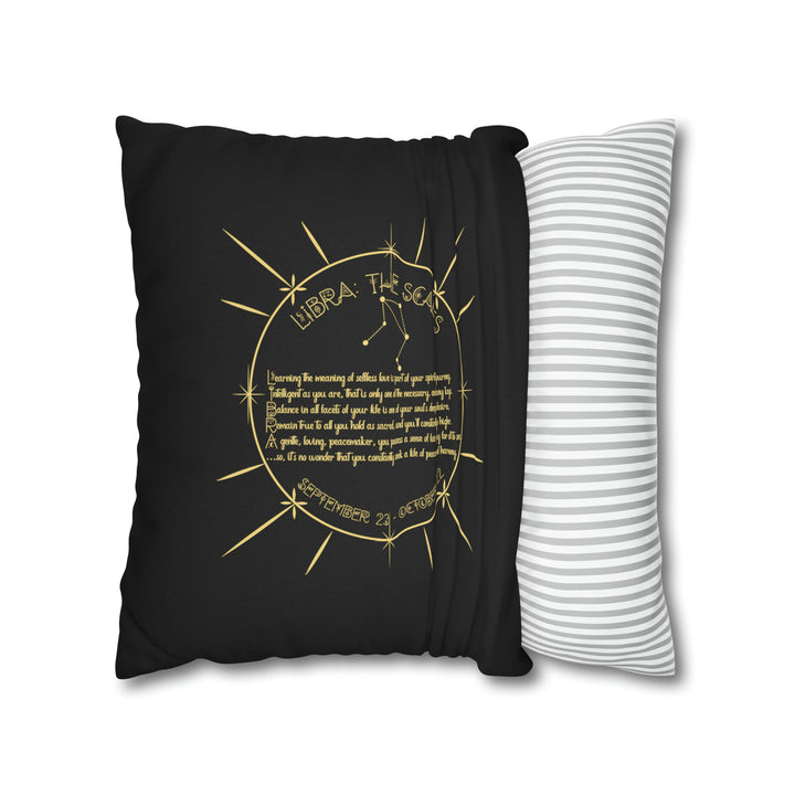 Written in the Stars Pillowcase/Cover Spelling Out "Libra"