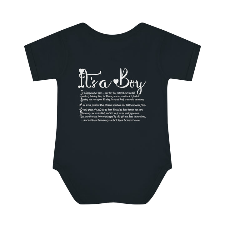 Baby Steps "It's a Boy" Acrostic Poem Bodysuit - Ducky Design