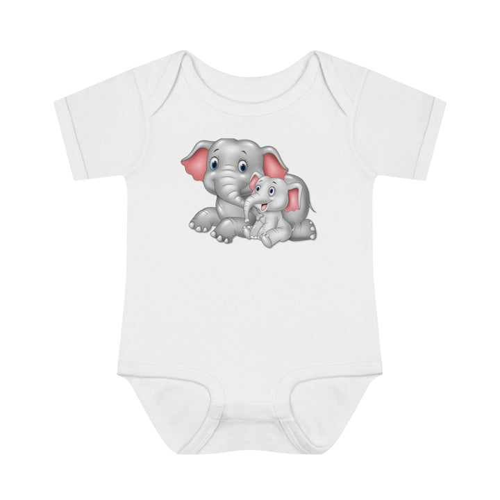 Baby Steps "It's a Girl" Acrostic Poem Bodysuit - Mommy & Baby Elephant