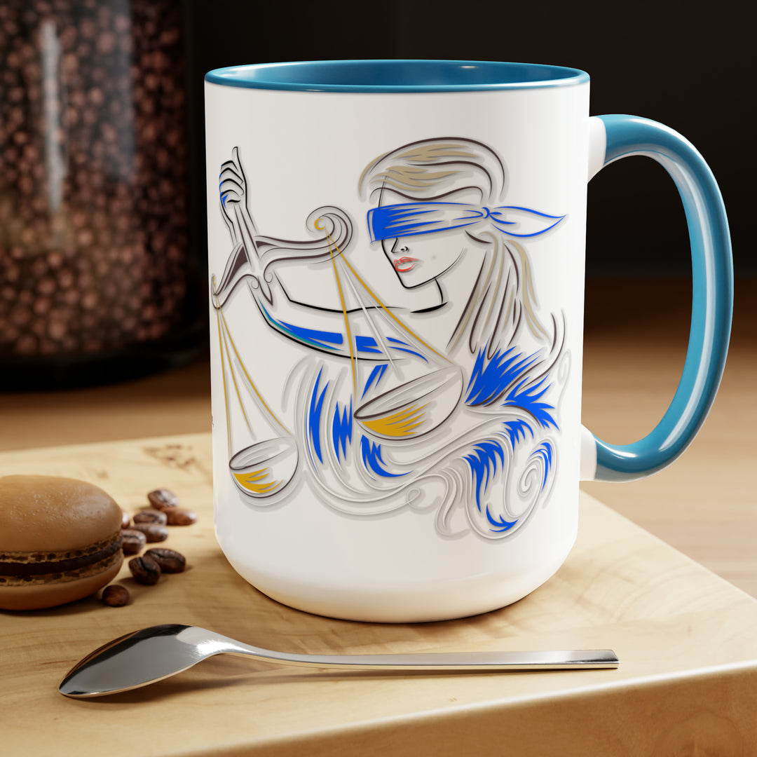 Written in the Stars Two-Tone Coffee Mugs - 15oz - Libra
