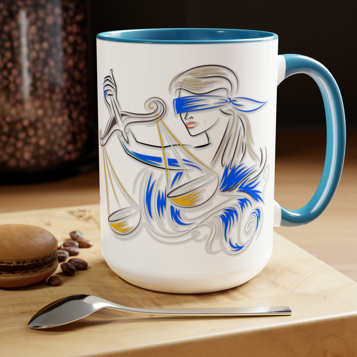 Written in the Stars Two-Tone Coffee Mugs - 15oz - Libra
