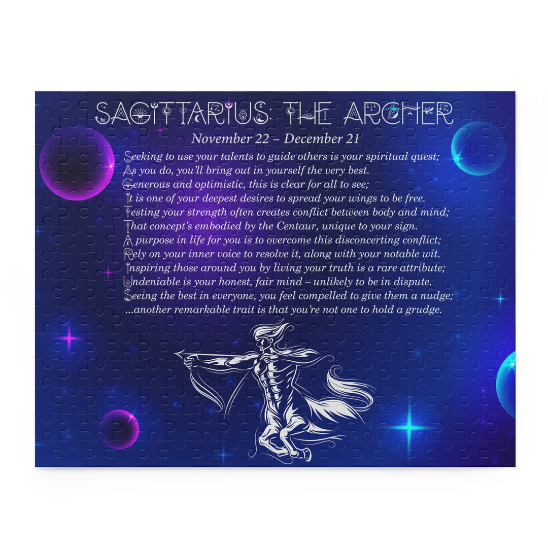 Sagittarius Acrostic Poem Puzzle