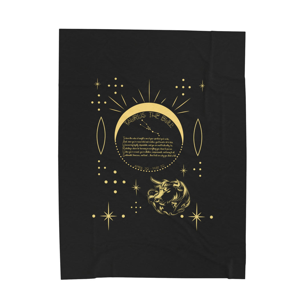 Taurus Acrostic Poem Velveteen Blanket