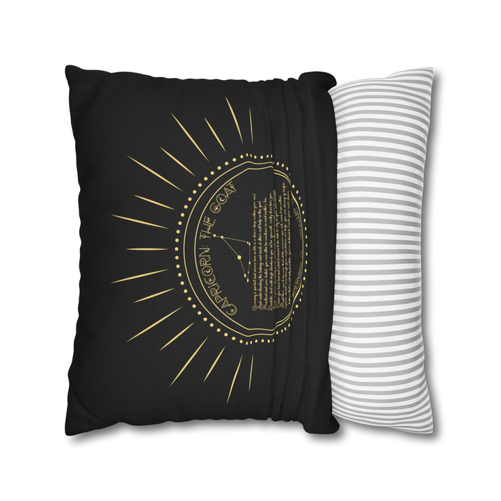 Capricorn Acrostic Poem Pillow Cover