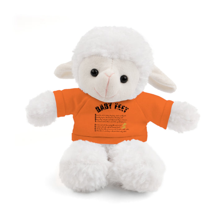 Baby Feet Acrostic Poem Stuffed Animal Collection with T-Shirt - Pink Footprints