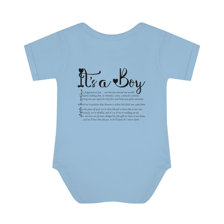 Baby Steps "It's a Boy" Acrostic Poem Bodysuit - Ducky Design