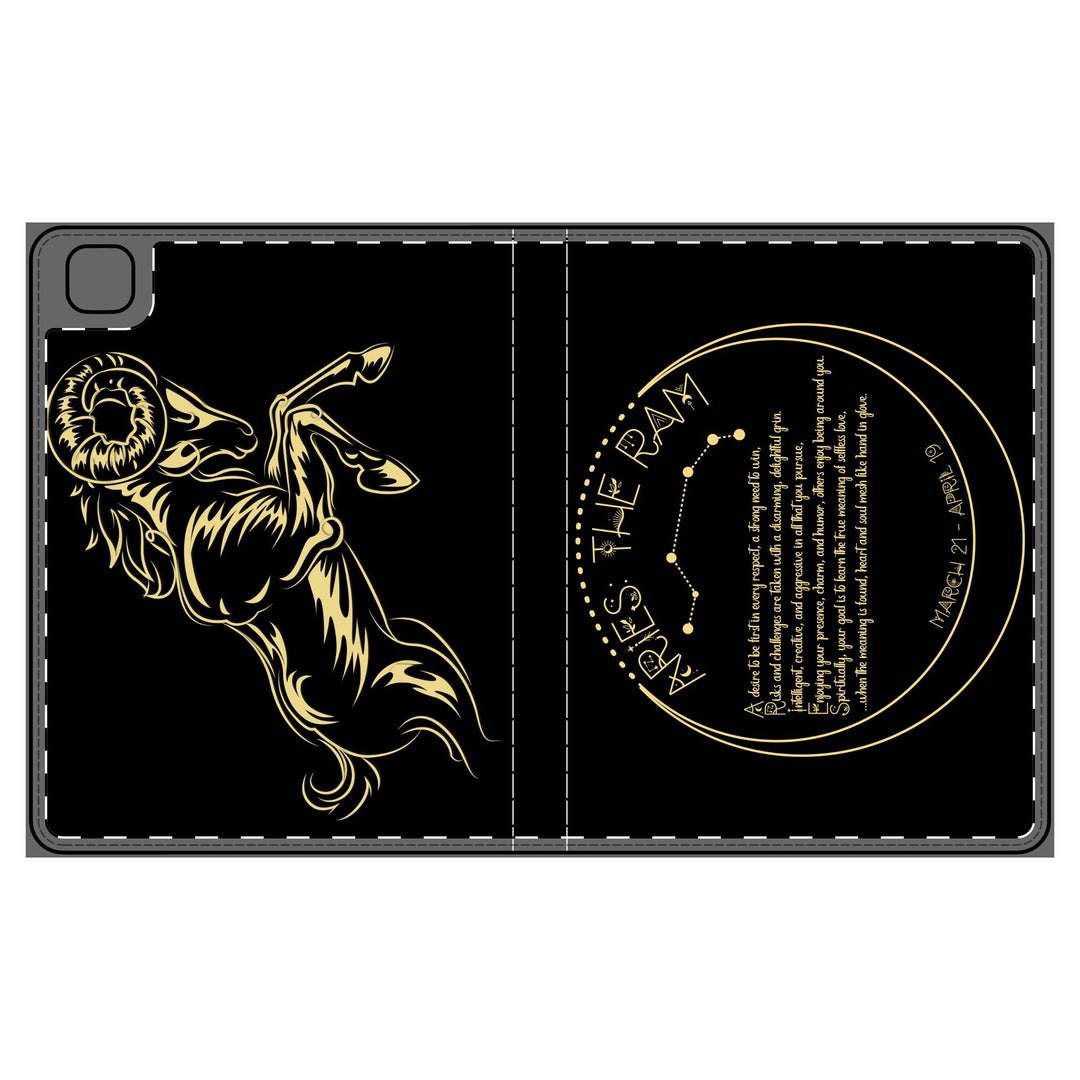 Aries Acrostic Poem Elegant Tablet Folio Case