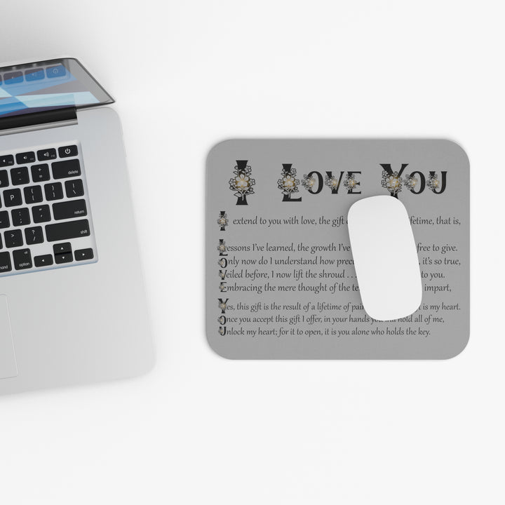 It's Just a Phrase Acrostic Poem Mouse Pad - "I Love You"