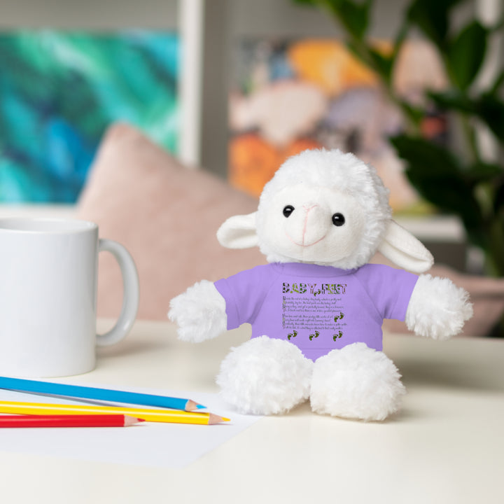 Baby Feet Acrostic Poem Stuffed Animal Collection with T-Shirt - Camo