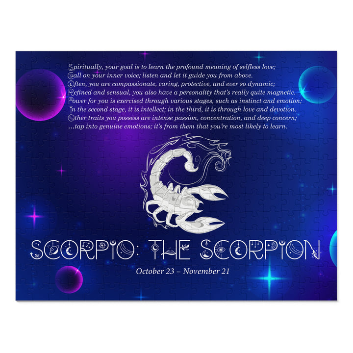 Scorpio Acrostic Poem Puzzle - Tin Box
