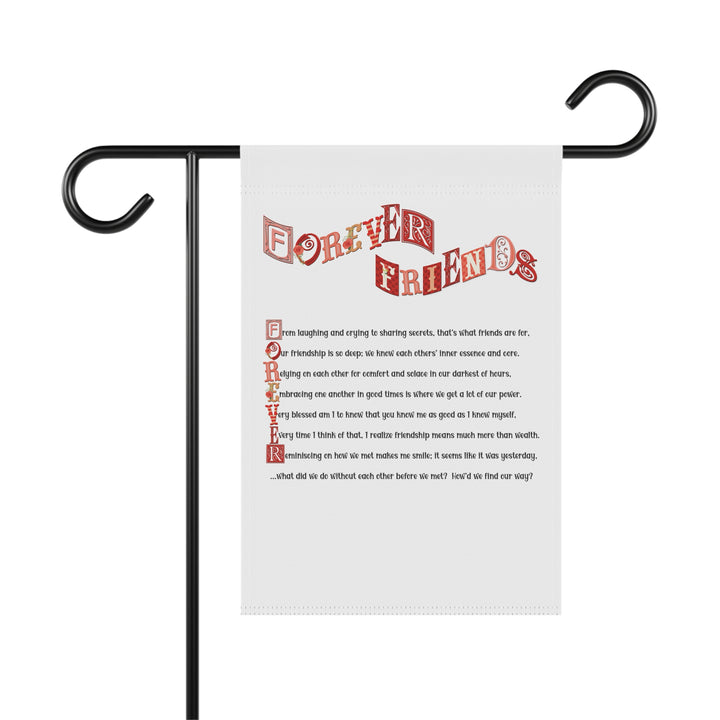 Friends Forever Acrostic Poem outdoor/Garden Banner - Camo