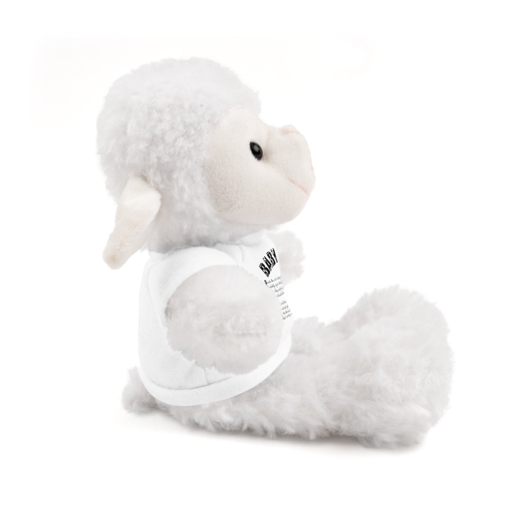 Baby Feet Acrostic Poem Stuffed Animals with Tee - Baby Feet - Gold Footprints
