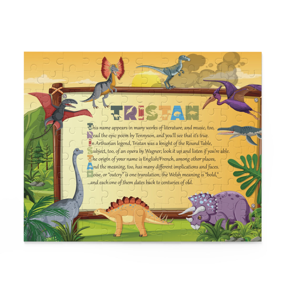 Namesakes Acrostic Name Poem Puzzle - Dinosaurs Design