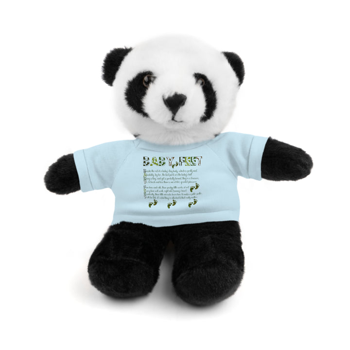 Baby Feet Acrostic Poem Stuffed Animal Collection with T-Shirt - Camo