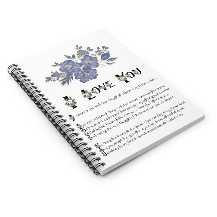 I Love You Acrostic Poem Spiral Notebook