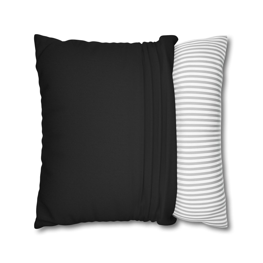 "Learn" Acrostic Poem Pillow Cover from "Learn, Lead, Believe" - Black
