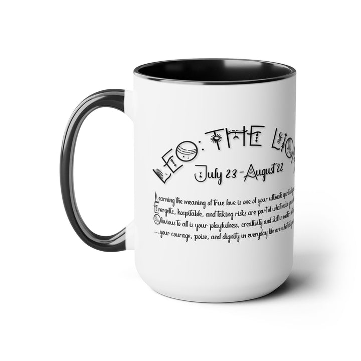 Leo Two-Tone Coffee Mugs - 15oz