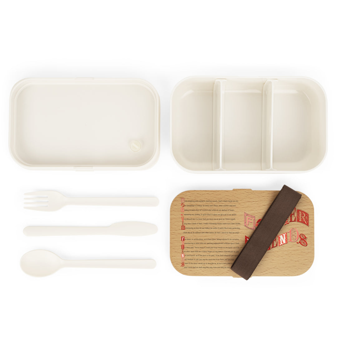 Add White Background - Forever Friends Acrostic Poem Bento Lunch Box Fun Font