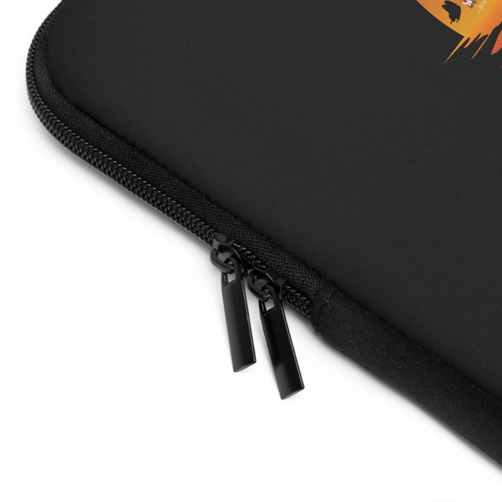 Namesakes Acrostic Poem Neoprene Laptop Sleeve - Solid Black Back