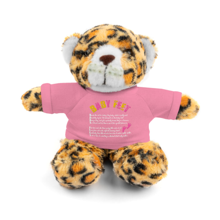Baby Steps Stuffed Animals with Tee - Baby Feet - Pink Footprints