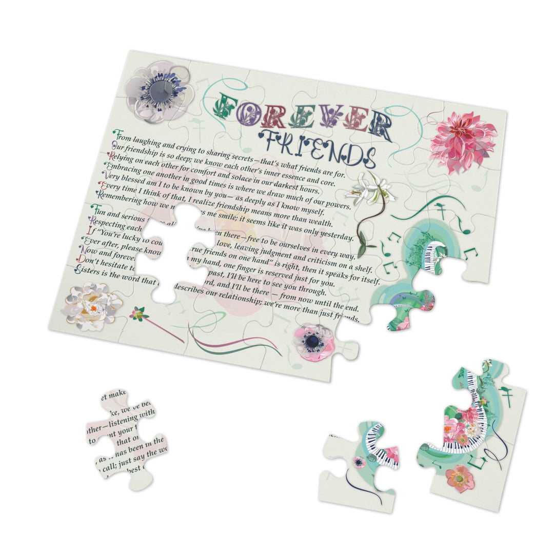 Forever Friends Acrostic Poem Puzzle - Musical - Tin Box