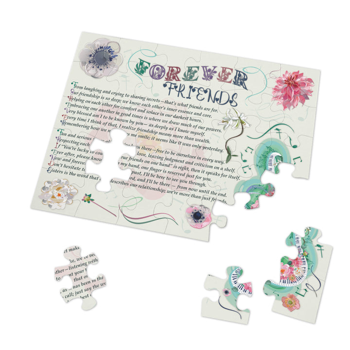 Forever Friends Acrostic Poem Puzzle - Musical - Tin Box