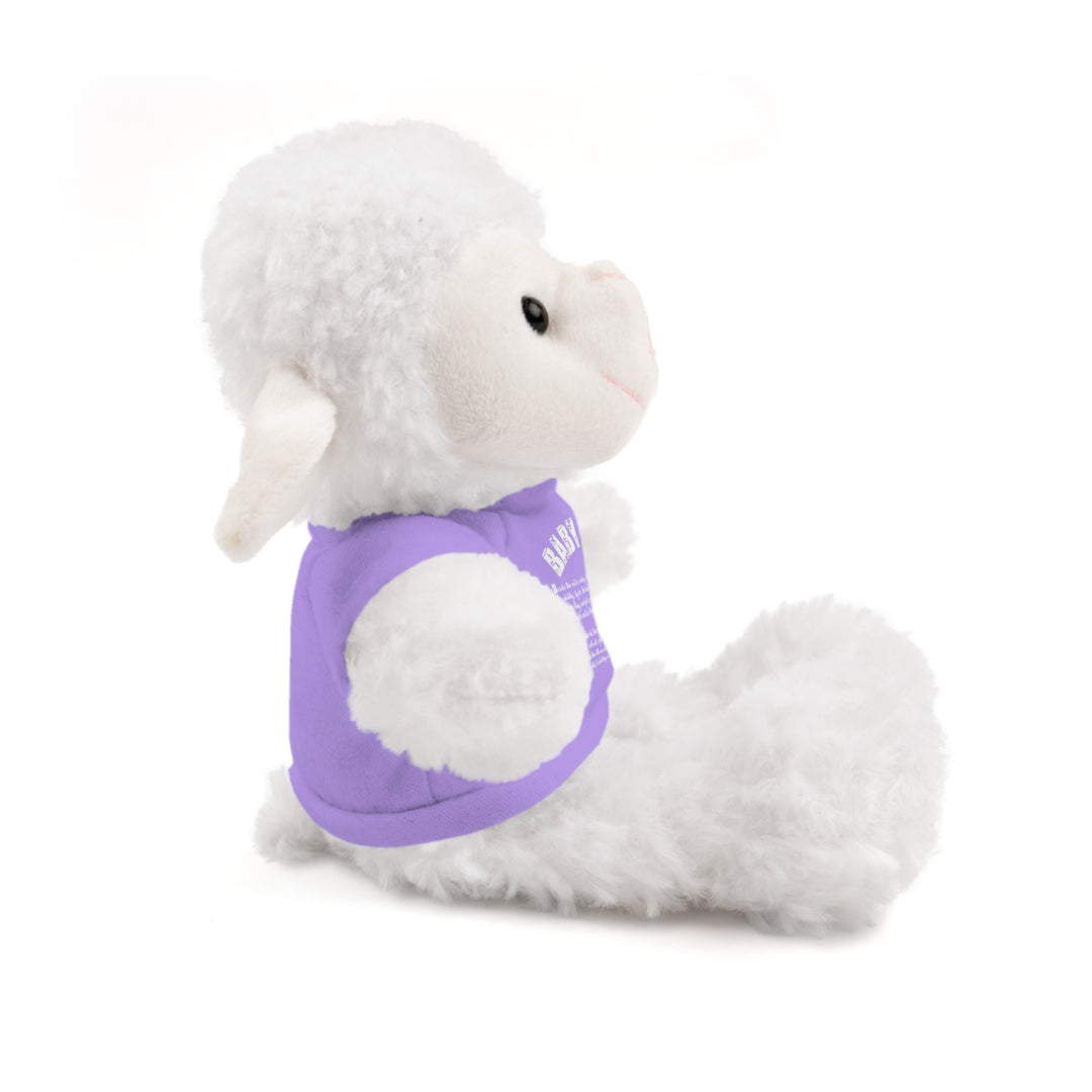 Baby Feet Acrostic Poem Stuffed Animals with Tee - Baby Feet - Gold Footprints