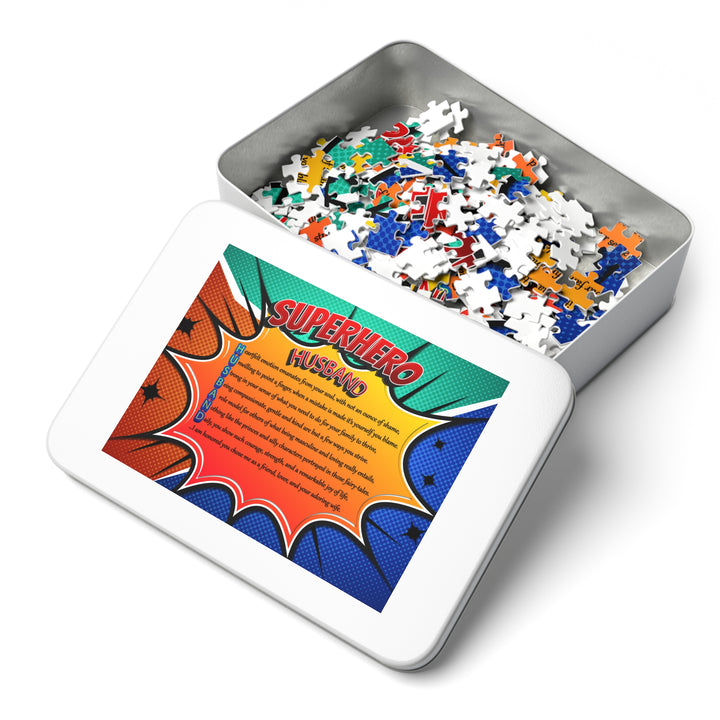 It's Just a Phrase "Husband"  Acrostic Poem Jigsaw Puzzle - Comic Style