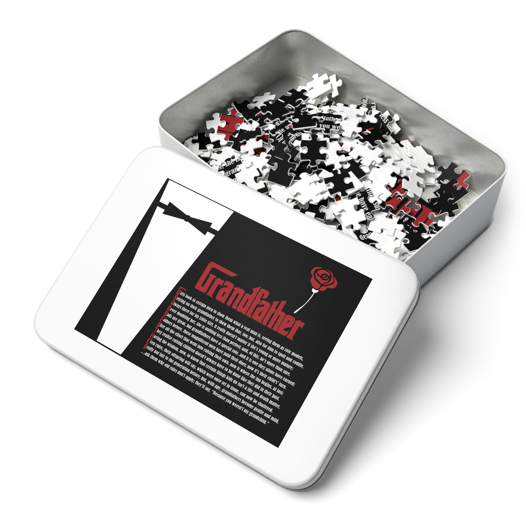 Grandfather Acrostic Poem Jigsaw Puzzle - Tin Box