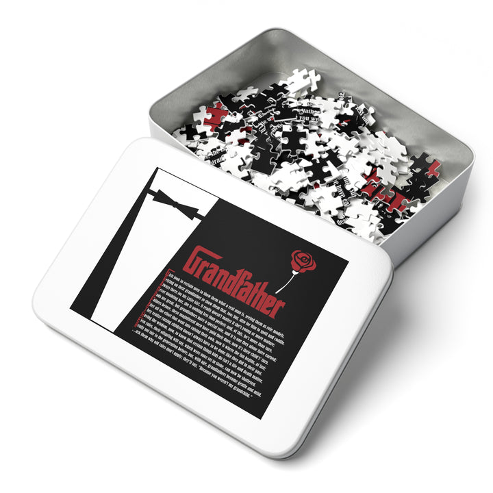 Grandfather Acrostic Poem Jigsaw Puzzle - Tin Box