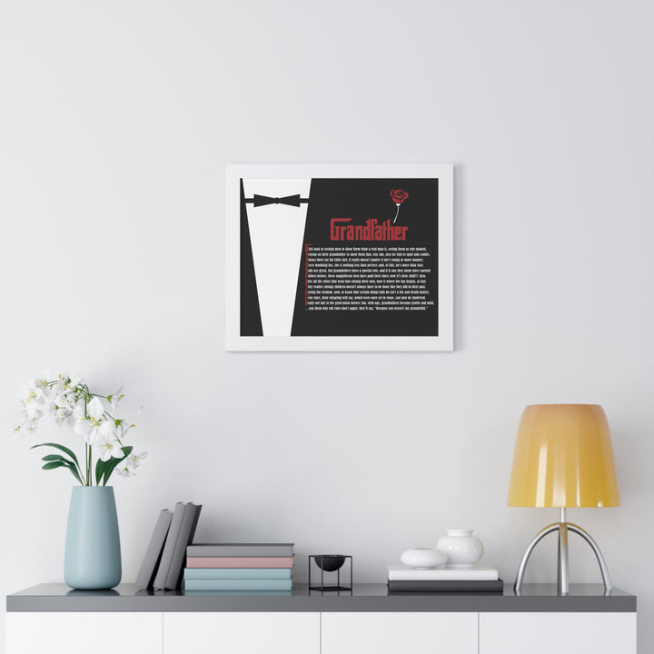 It's Just a Phrase "Grandfather" Framed Acrostic Poem Print