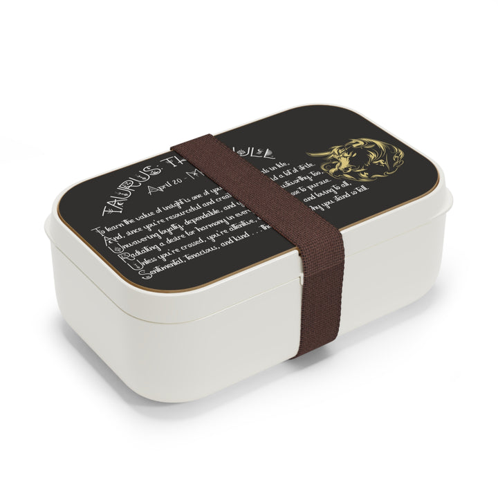 Taurus Acrostic Poem Bento Lunch Box - Wooden Lid