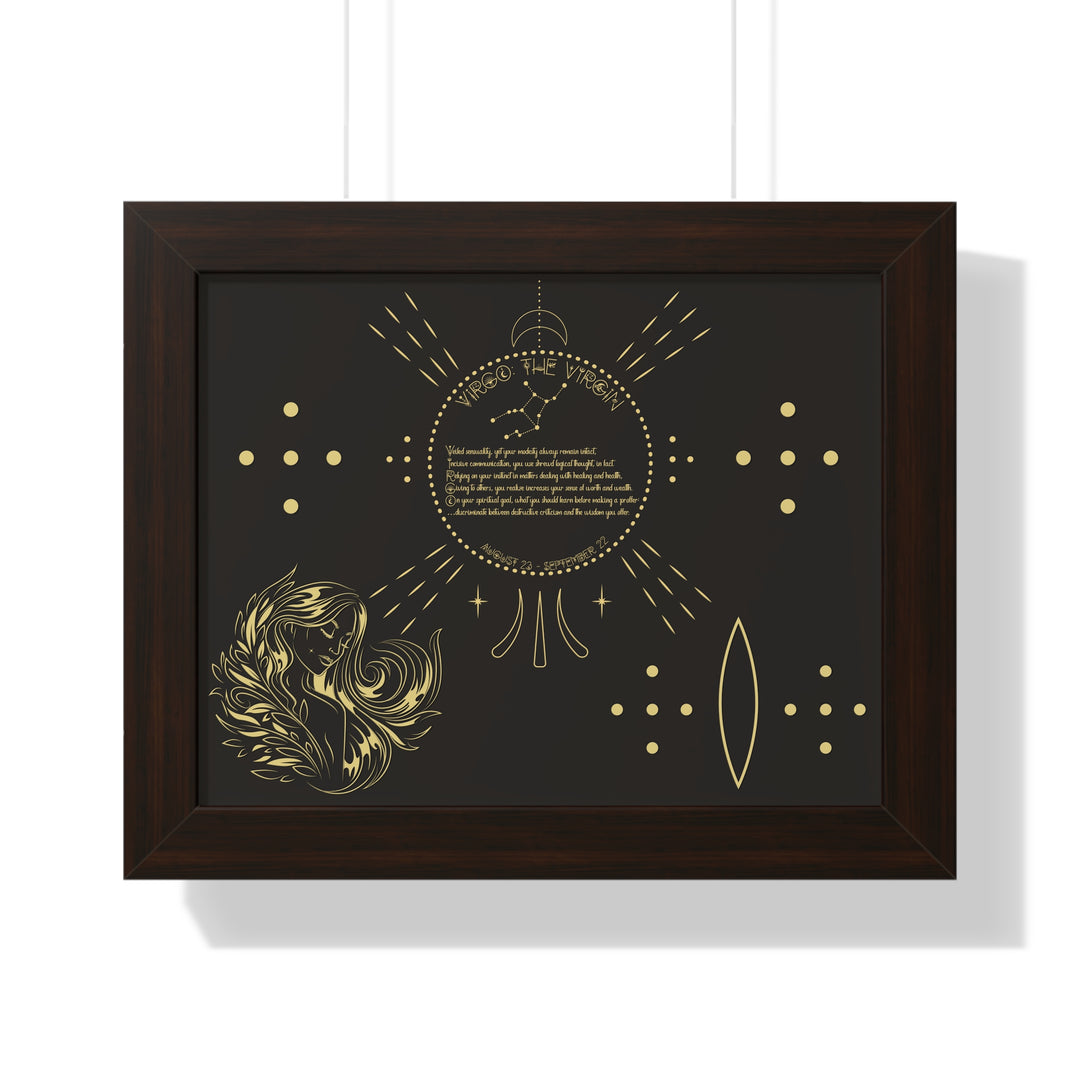 Written in the Stars Framed Acrostic Poem Print - Virgo
