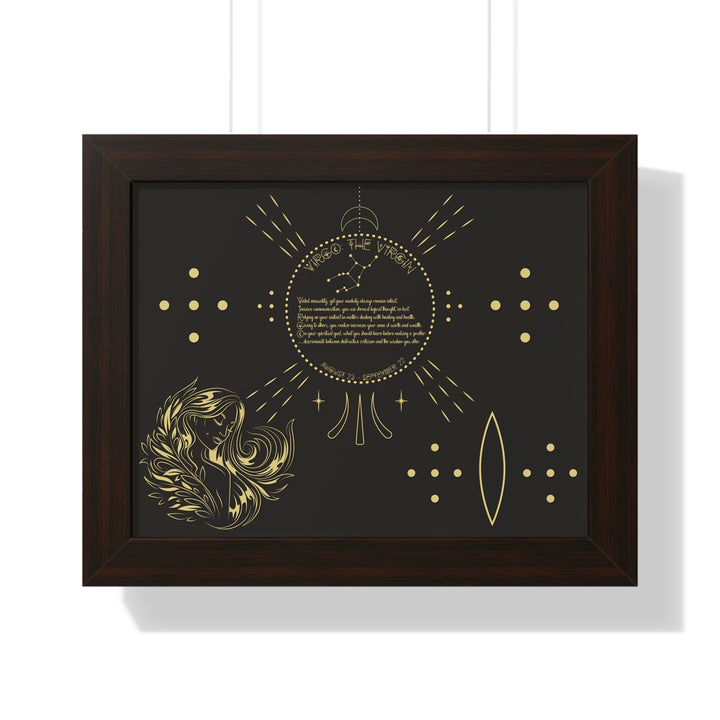 Written in the Stars Framed Acrostic Poem Print - Virgo