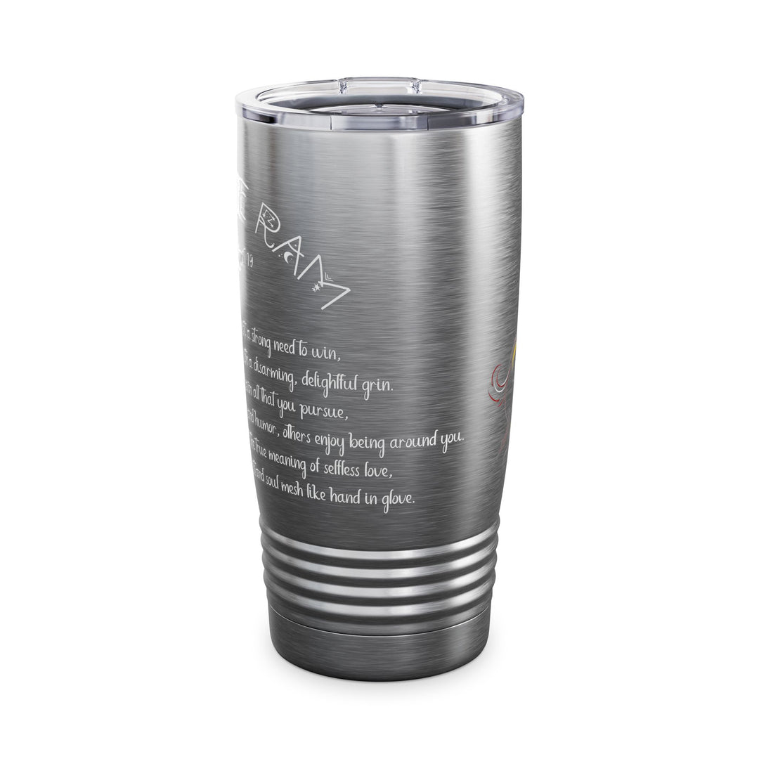 Aries Acrostic Poem Ringneck Tumbler - 20oz