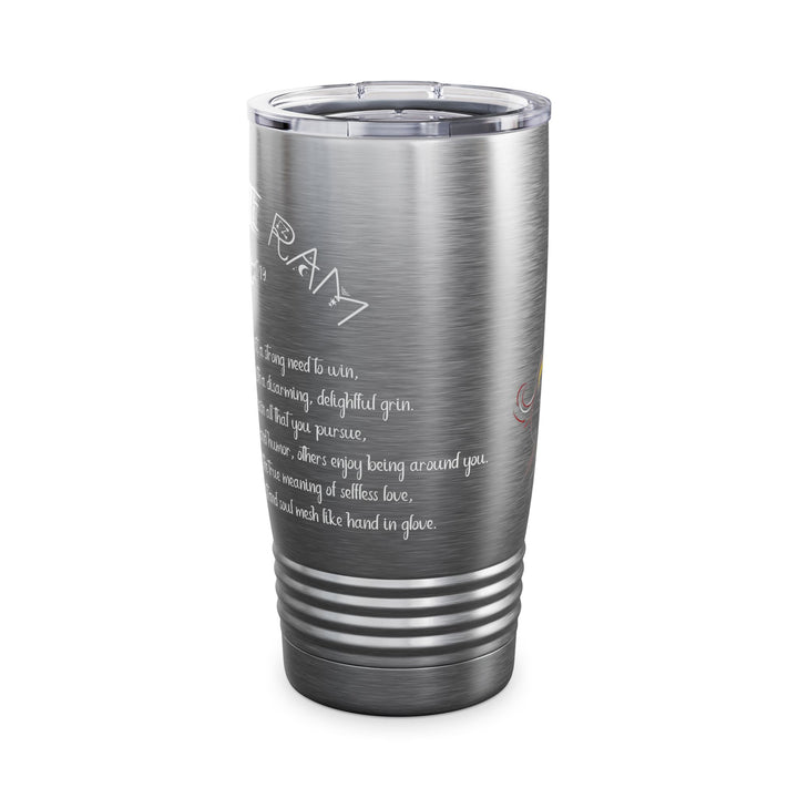 Aries Acrostic Poem Ringneck Tumbler - 20oz