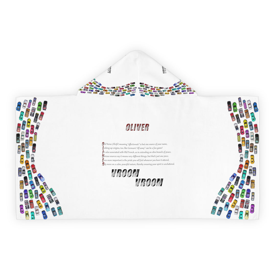 Namesakes Youth Hooded Towel - Toy Cars