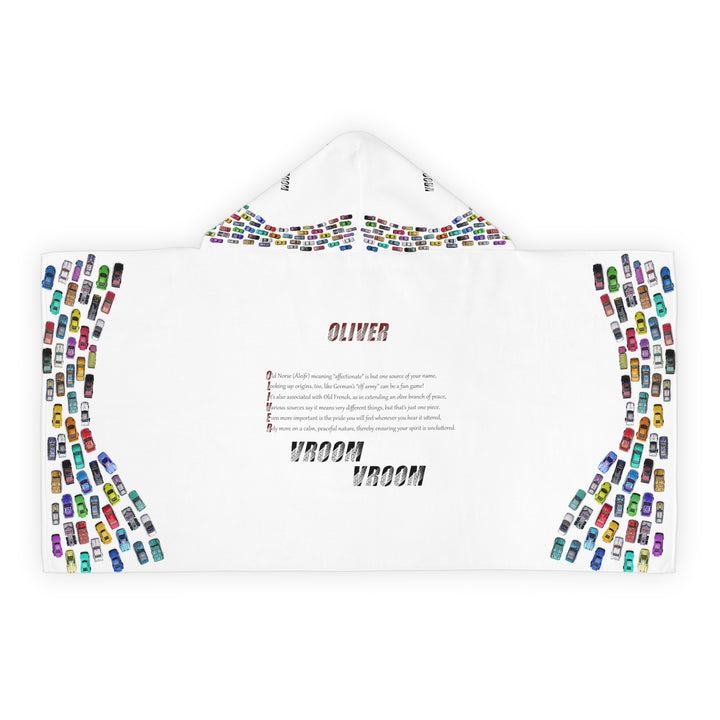 Namesakes Youth Hooded Towel - Toy Cars
