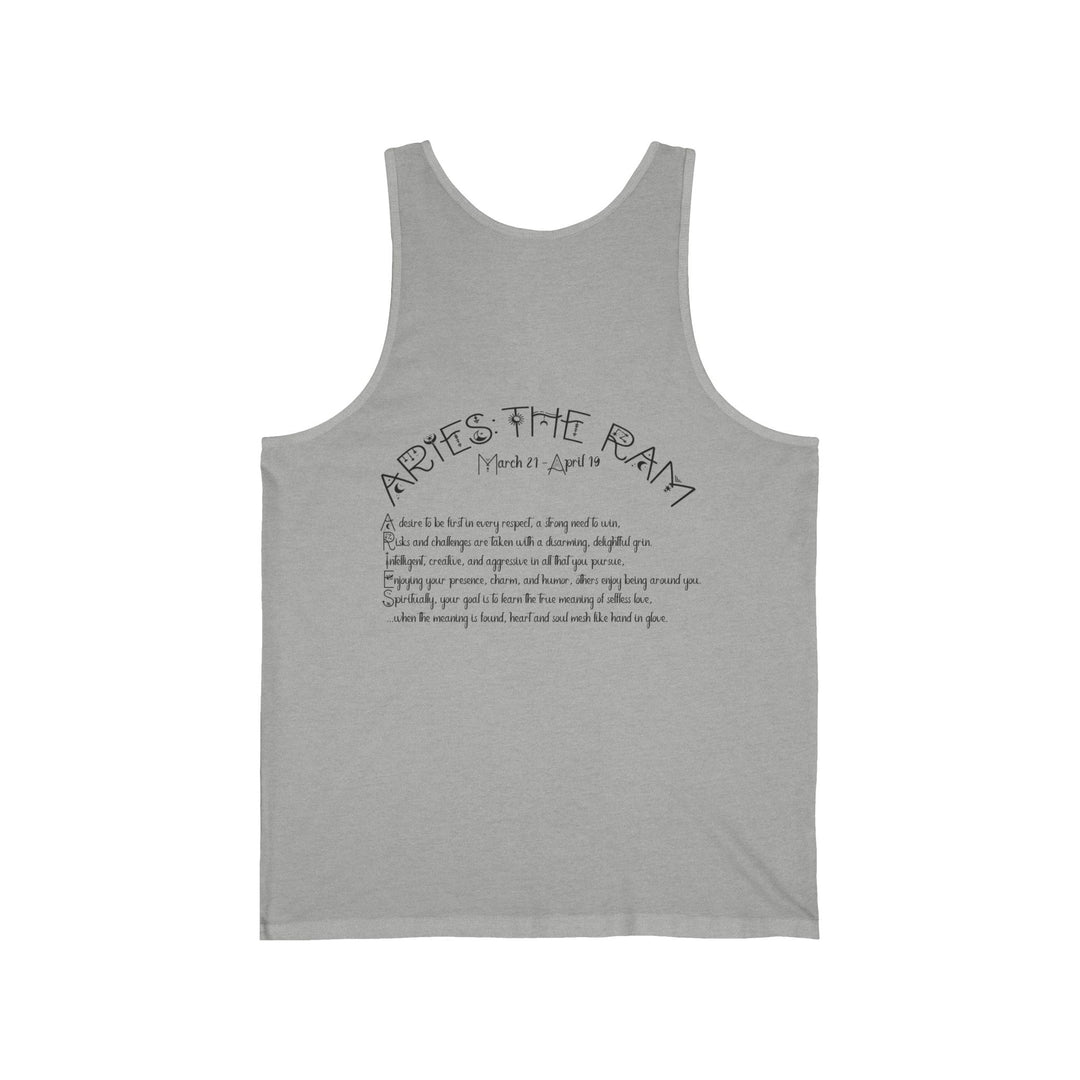 “Aries”  Unisex Acrostic Poem Jersey Tank