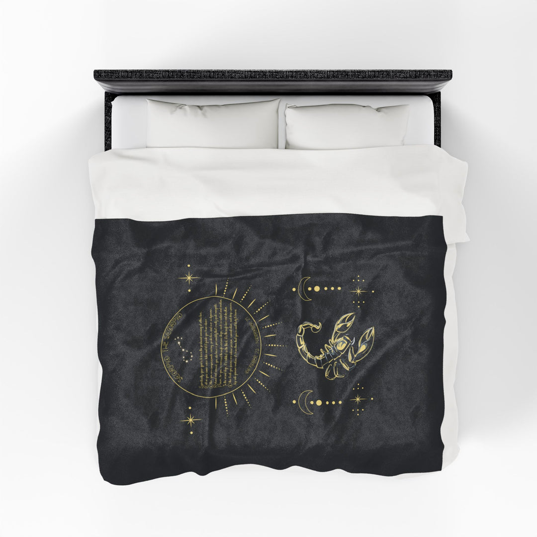 Scorpio Acrostic Poem Velveteen Blanket