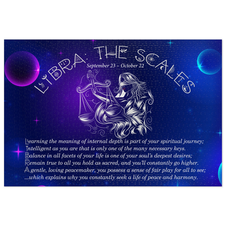 Libra Acrostic Poem Puzzle - Tin Box