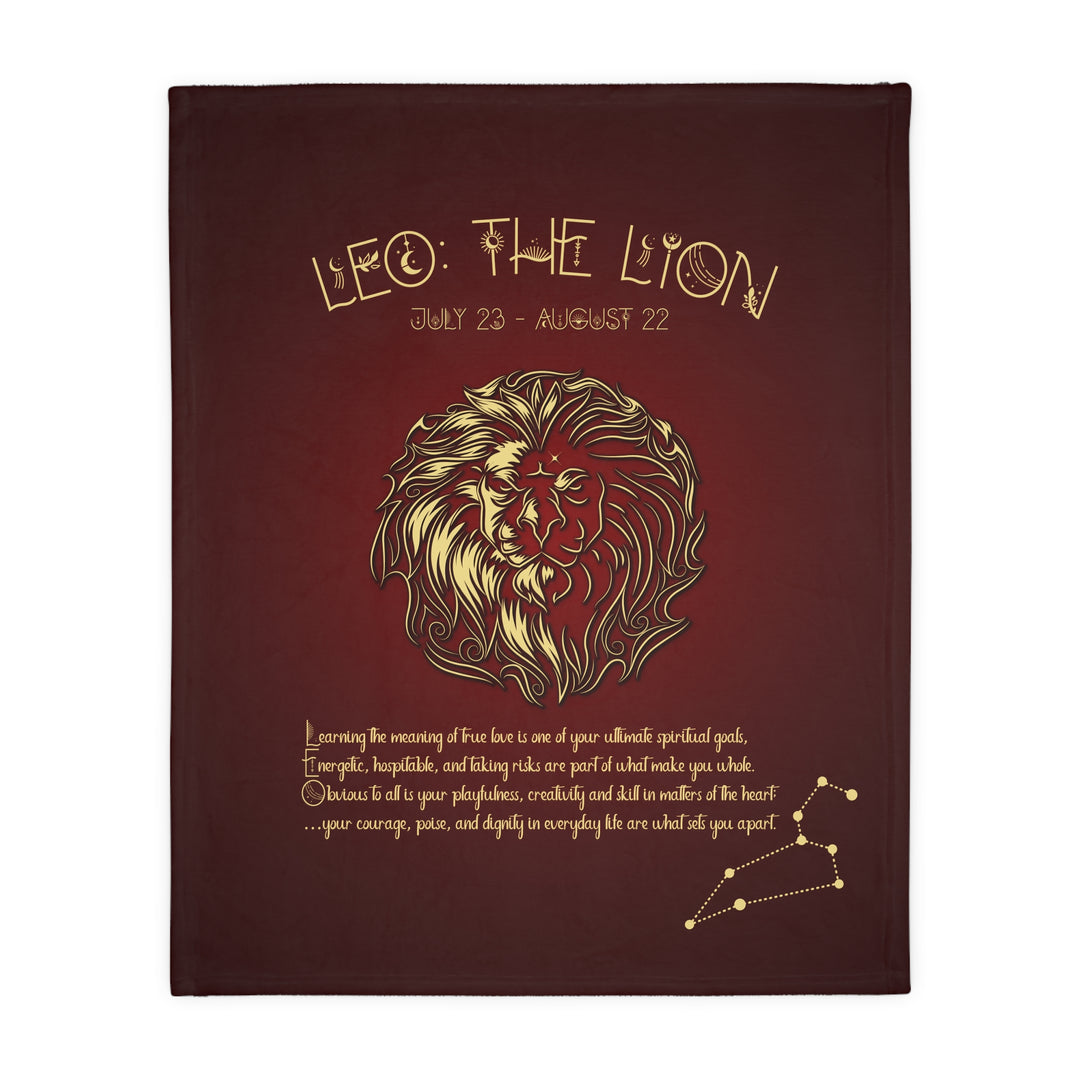 Leo Velveteen Microfiber Blanket (Two-sided print)