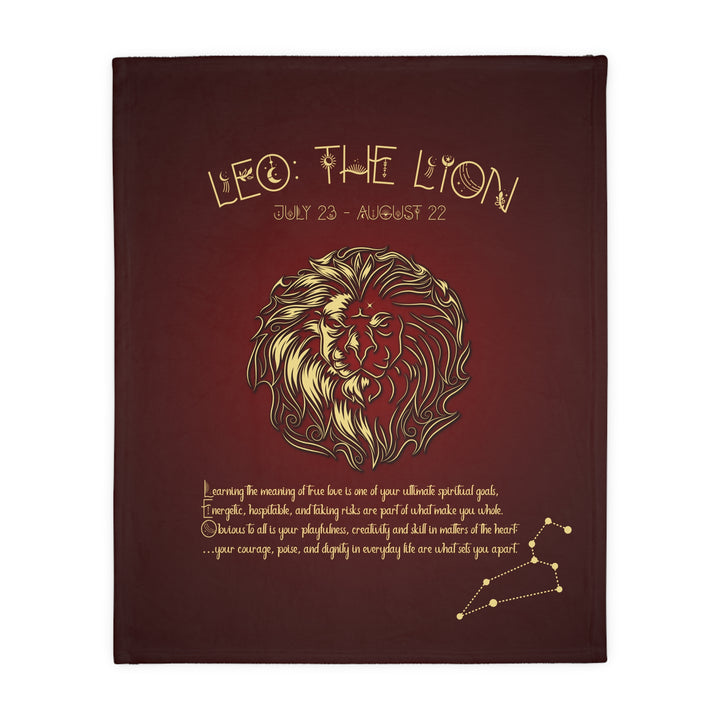 Leo Velveteen Microfiber Blanket (Two-sided print)