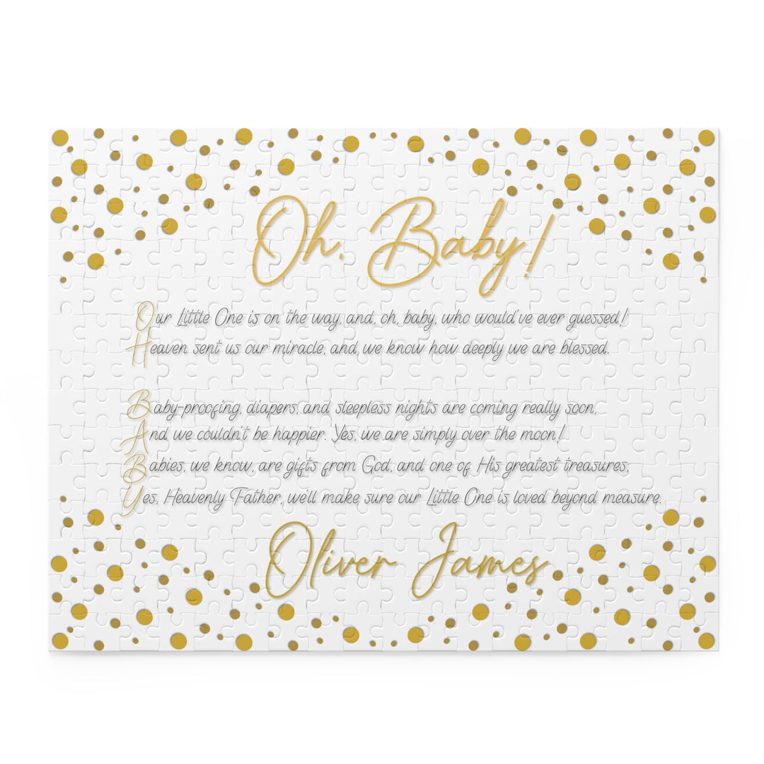 Baby Steps Personalized Acrostic Puzzle - "Oh, Baby!"